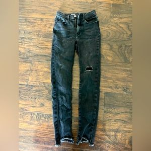 Old Navy girls extra high rise rockstar jeggings . Black size 10